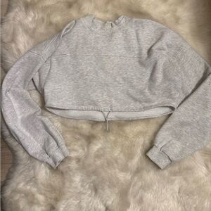 Joah Brown Cropped Sweatshirt